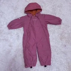 【美品】　mont-bell パウダーカバーオールベビー　80cm ピンク