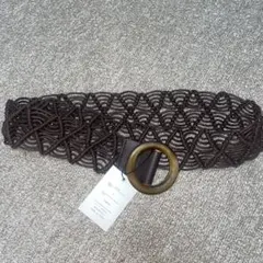 合成皮革ブラウンベルト