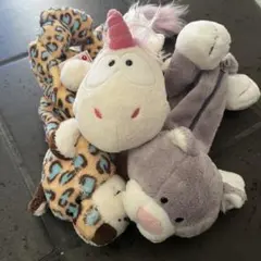 NICI ペンケース　ポーチ　筆箱　3点セット　ユニコーン　猫　ヒョウ