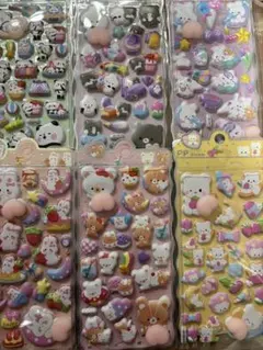キャラクター シール　ご褒美シール　　ぷっくりシール　立体シール お尻シール