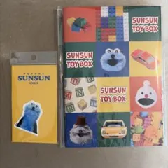 SUNSUN メモ帳とステッカーセット