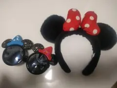 ミッキー・ミニー カチューシャとサングラスセット