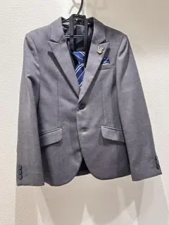 【セット売り】 グレージャケット・ズボン＋青ネクタイ