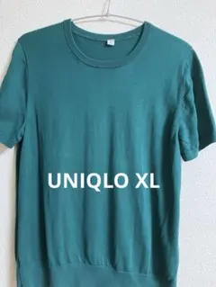 UNIQLO UVカットクルーネックセーター/ウォッシャブルグリーン XL