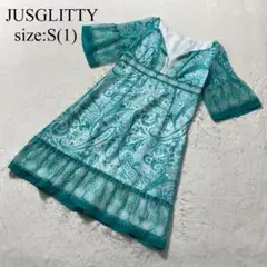 JUSGLITTY ペイズリー柄チュニック サイズS 匿名配送のサムネイル