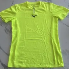 ミズノ ランニング用Tシャツ 蛍光イエロー 黄 メンズM