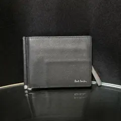 Paul Smith ポールスミス マネークリップ 財布　ブラック カーキ