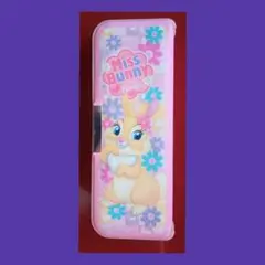 Miss Bunny 筆箱両面 ピンク　レトロのサムネイル