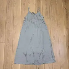 ハニーズ コルザ サテン キャミソールワンピース グリーン S