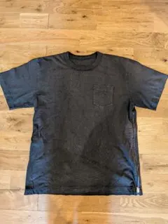 美品】sacai サイドジップ ドッキング ポケット Tシャツ ブラック 3