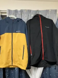 Columbia マウンテンパーカー 青/黄・黒/赤