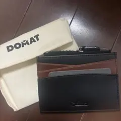 DOMAT 블랙 브라운 카드 케이스