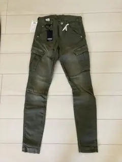 ジースターロウレディースストレッチスキニーカーゴパンツ24新品タグ