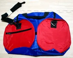 ①カラフル ボストンバッグ 赤 青 黄