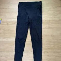 黒リブ編みマタニティレギンス