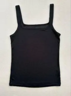 【美品】ユニクロ　エアリズム　タンクトップ　ブラック　欧米Mサイズ(日本L相当)