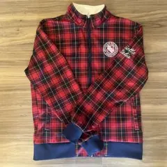 FILA GOLF チェック柄 ジップアップジャンパー