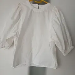 H&M ホワイト バルーンスリーブ シャツ 160/88A