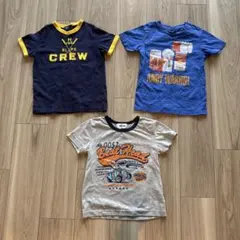 Tシャツ３枚おまとめ売り　半袖　男の子　サイズ110 ロゴ、イラストのサムネイル
