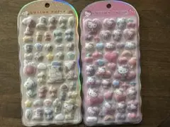 正規品　コットンパフィシール　ハローキティ スヌーピー 2枚セット