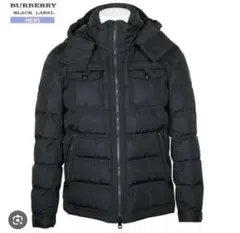 美品✨特大LL✨バーバリーブラックレーベル ミリタリーデザイン　ダウンジャケット