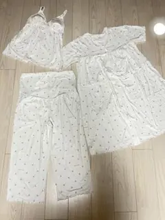ジェラピケ マタニティパジャマ さくらんぼ 半袖 3点セット