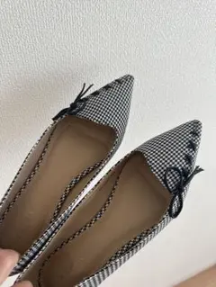 【値下げしました！】RANDA 千鳥格子柄 パンプス 23.5センチ