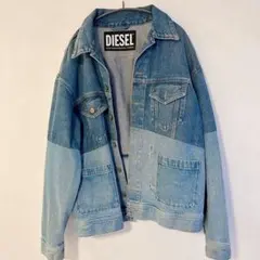 DIESEL デニム ジャケット Gジャン XS クラッシュ ダメージ - メルカリ