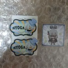 Dr.stone ドクターストーン 氷月 アクリルキーホルダー 缶バッジ 氷河