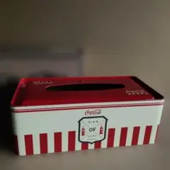 Coca-Cola ティッシュケース ブリキ製