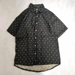 SHIPS ドット柄 コットン半袖シャツ Mのサムネイル