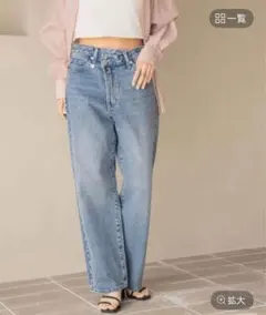 LOWRYS FARM アシメデニムパンツ