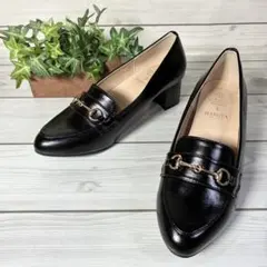 1370【新品】HARUTA ハルタ ビットローファー 黒 24