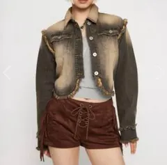 LAGUA GEM 再入荷待ちCUT OFF COMPACT デニムジャケット