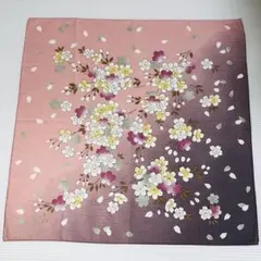 宇野千代デザイン 桜柄 風呂敷 和柄 ハンカチ 48×48