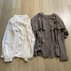 GU 長袖ブラウス　2点