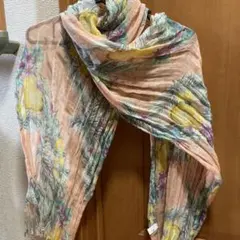 花柄スカーフ ピンク・イエロー・グリーン