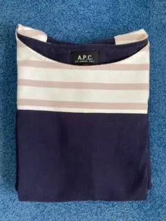 A.P.C. ネイビー 半袖ミニワンピース Sのサムネイル