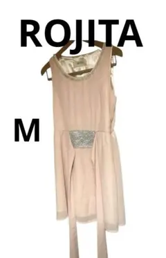 スリーブレスピンクパーティードレス　サイズM 丈78センチ