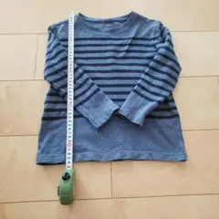 ユニクロ ボーダークールネックT長袖110cm
