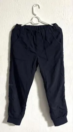 ネイビーナイロンパンツ 裏起毛 XL145cm〜155cm