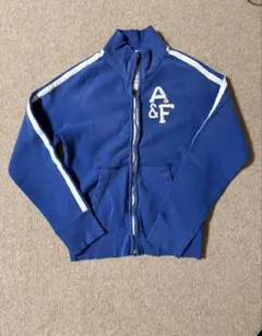 A&F ブルー ジップアップ トレーナー　ジャージ