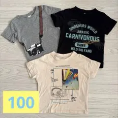 100cm 半袖Tシャツ3枚セット まとめ売り デビロック他