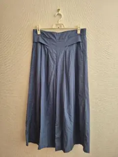 ガウチョパンツ ゴムウエスト　ネイビー