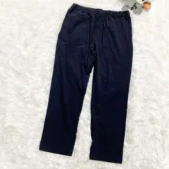 GU ACTIVE イージーパンツ テーパード 紺(M) ストレッチ 軽量 楽