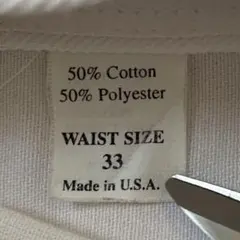 希少 90s USA製 BEN DAVIS フリスコ パンツ ホワイト w33