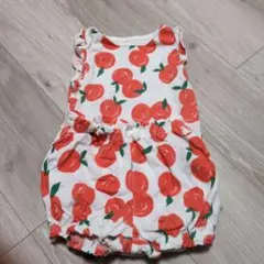 【ベビーギャップ】オレンジ柄ロンパース・カバーオール