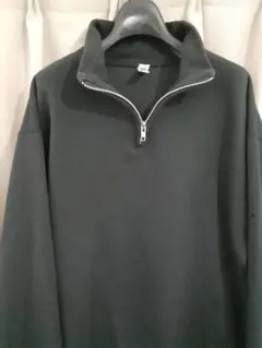 JERZEES NUBLEND ハーフジップ スウェット 黒 無地 M