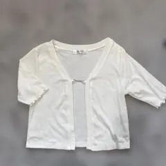 Blue Strive ホワイトカーディガン 半袖