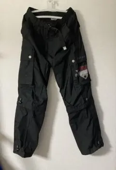 ブラックカーゴパンツ M